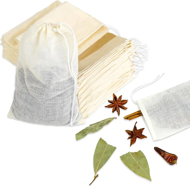 Muslin drawstring bags — main view